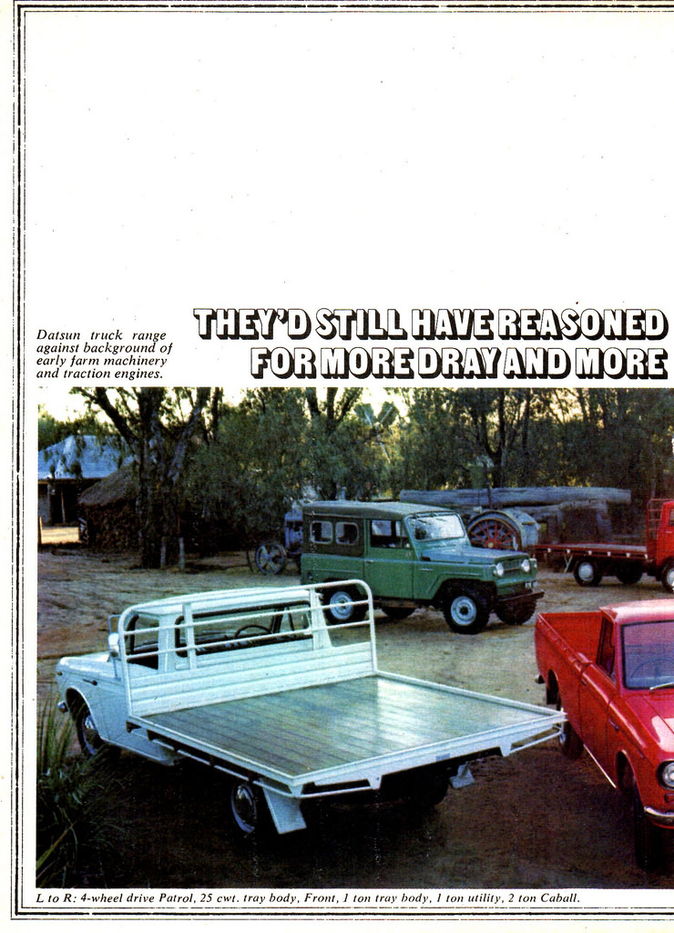 1972 Datsun Commercials Page 1